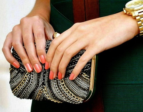 Zara chain clutch bag purse - chain,