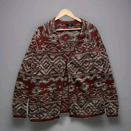 Xxi maroon aztec knit - xxi,