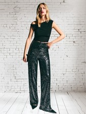 New Look Black Sequin Stretch