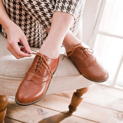 Vintage women brogues lace - vintage, up