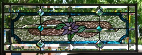Stained glass transom - transom, window