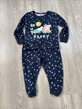 Marks And Spencer Peppa Pig Pyjama Set Age 2-3 Years Velour