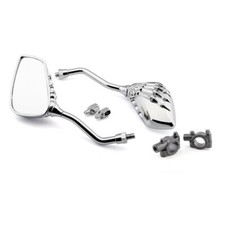2x Chrome Skeleton Hand Bike