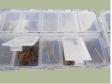 60 Dry Fishing Flies in a 20