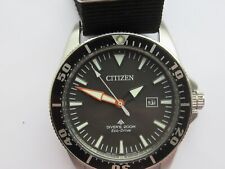 CITIZEN EXCALIBUR PROMASTER 200M DIVERS ECO-DRIVE  E068-S081513 TWO NEW NATOS/