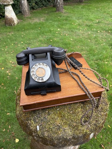 Gpo black bakelite rotary dial - gpo,