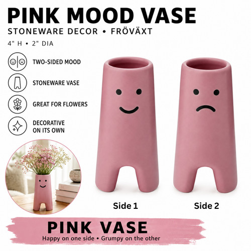 Ikea fröväxt vase pink - ikea, 4"