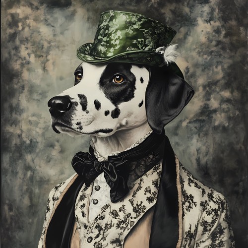 Dalmation with distinctive - dalmation,