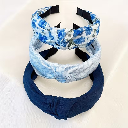 3pcs wide soft headband - soft,