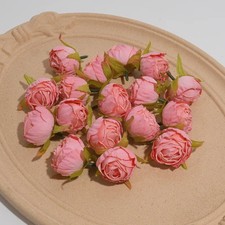 20Pcs Mini Silk Rose Bud