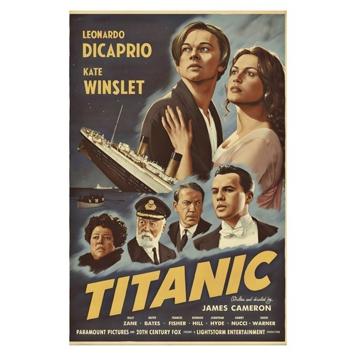 Titanic movie poster vintage - titanic,