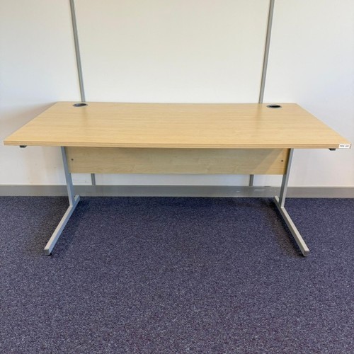 Used straight desk maple - /,