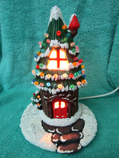 LOVELY LIGHT UP SNOWY CONIFER