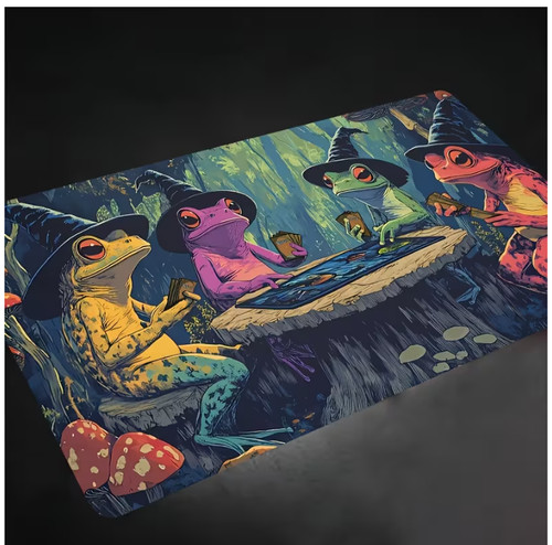 Colourful frogs playing - playing, game