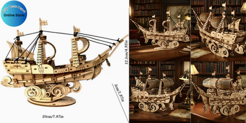 Ureko adult wooden sailboat - ureko, 3d