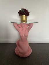 side coffee table mermaid pink
