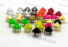 100 x Spike Cone Claw Studs, Rivets, DIY, Shoes,Bags, Leather Craft, Belts