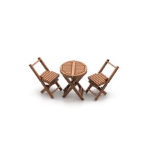 Wooden Bistro Tables & Chairs
