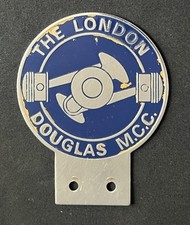 LONDON DOUGLAS MOTORCYCLE OWNER CLUB LIGHTWEIGHT TRIAL VINTAGE SIDE CAR BADGE