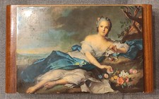 Jewelry Box And Music Box In Wood Neoclassical Style - Vintage