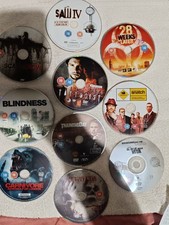 selection of 10 dvds disc only