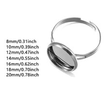 Rings Bezel Tray Cameo Ring