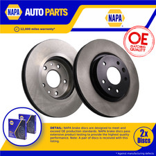 2x Brake Discs Pair Vented