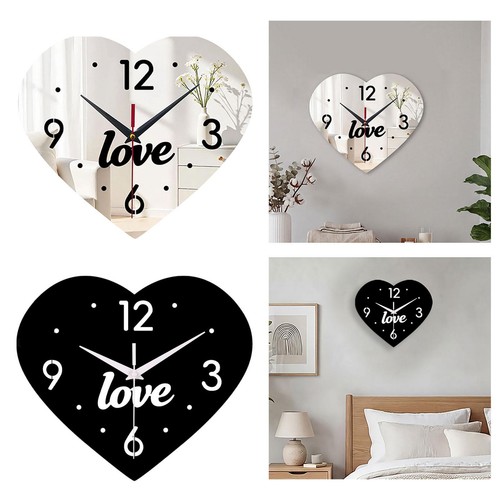 Heart shape wall clock - shape, stylish