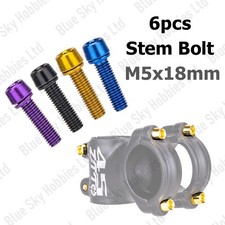 Bike Handlebar Stem Bolts M5 5mm x 18mm Screw for Bicycle Headset MTB Road
