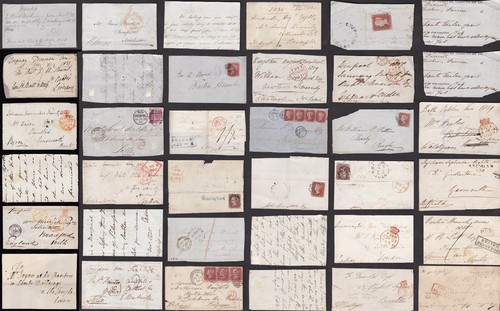 1750 1861 postmarks on - postmarks,