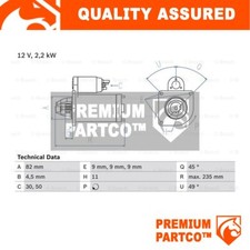 Premium Starter Motor Fits