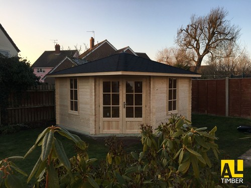 Corner log cabin gerda 4m - gerda,