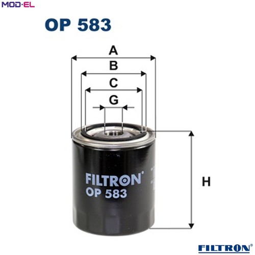 Oil filter 583 - oil, op