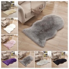 New Soft Sheepskin Rug Plain