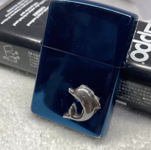 Zippo oil lighter dolphin - zippo, lighter,