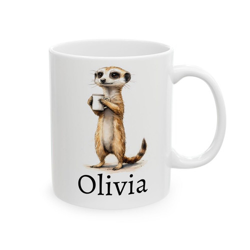 Meerkat mug ceramic - meerkat,