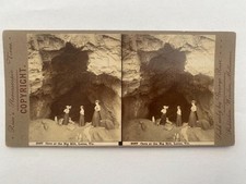 1800s Australia Stereoview Photograph Cave at Big Hill Lorne Victoria
