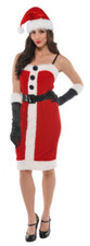 Ladies Santa Costume Red Dress