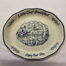 Little Chef Breakfast "Enjoy Your Day" Plate Dudson Duraline Countryside Scene