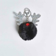 Avon Reindeer Pom Pom Keyring