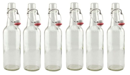Swing top beer bottles - top,