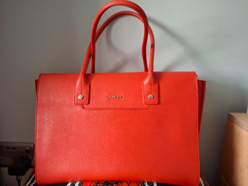 Furla orange leather - , tote/grab