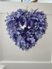 Heart Shaped Rag Wreath In