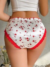 Frilly Floral Glossy Stretchy