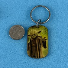 Star Wars Yoda Lucas Film Plasticolor 4335 Fob Keychain Key Ring #58340