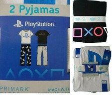 Primark Boys Official PlayStation Pyjama set Kids Boys gift Nightwear 8-13yrs