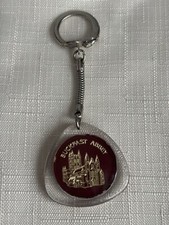 Vintage Keyring - Buckfast Abbey - St Christopher on the back