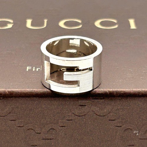 Gucci branded wide ring - gucci,