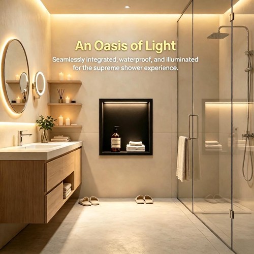 Led shower niche recessed - niche,