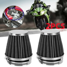 2PCS 50mm Air Filter Pod Cone Cleaner Universal Motorcycle Fit For Suzuki A